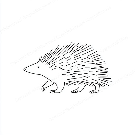 Porcupine Vector Graphic preview