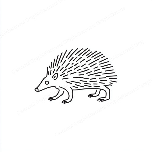 Porcupine Vector Graphic preview