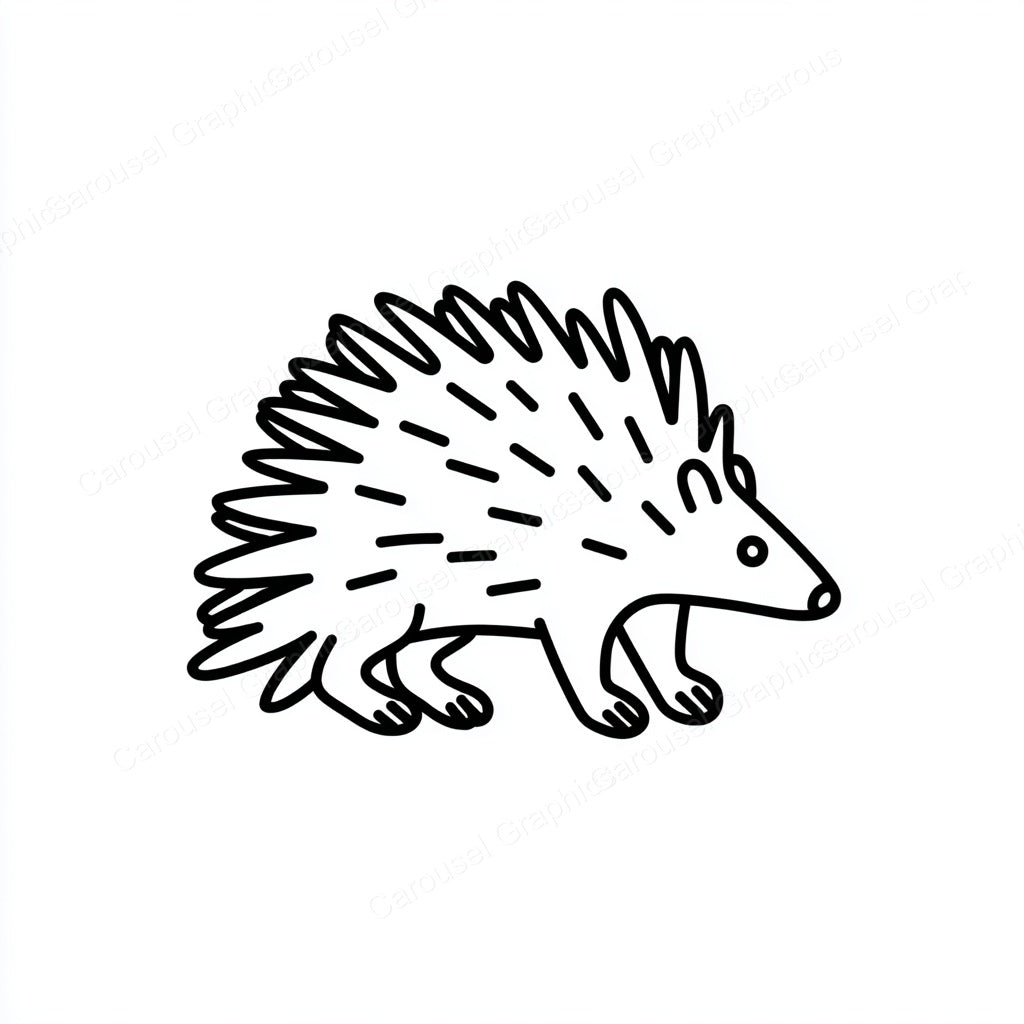 Porcupine Vector Graphic preview