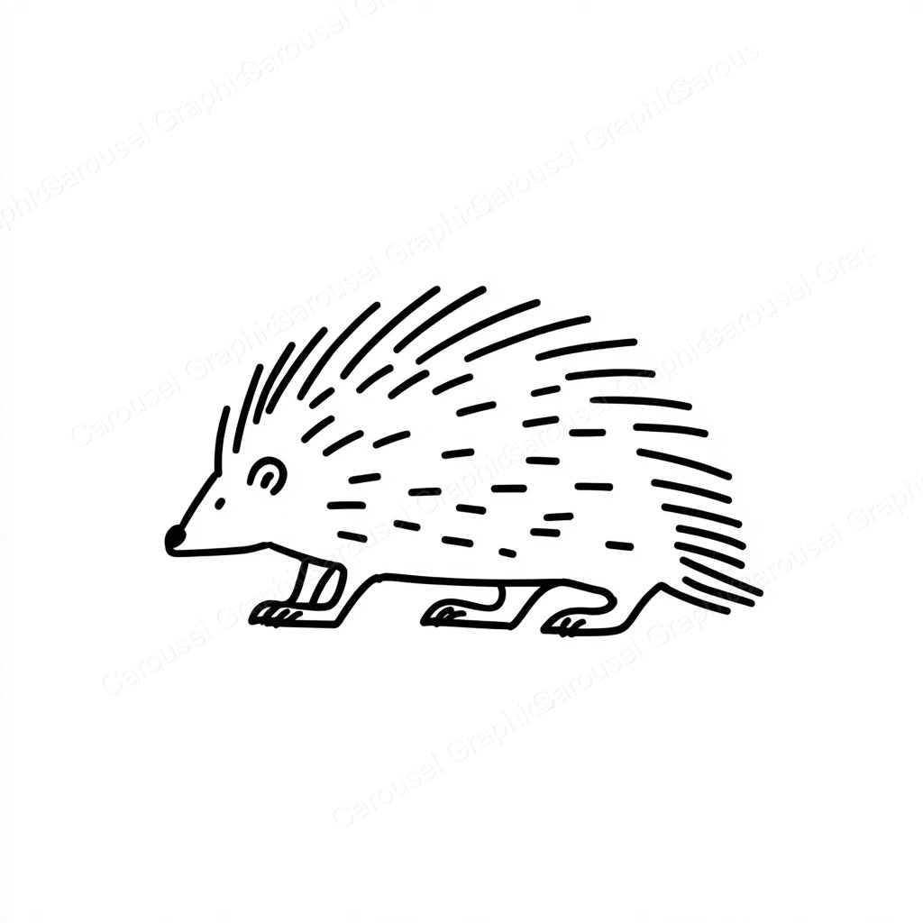 Porcupine Vector Graphic preview