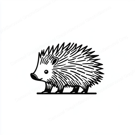 Porcupine Vector Graphic preview