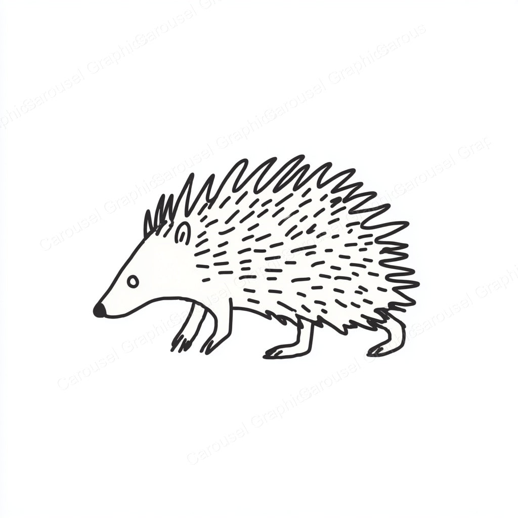 Porcupine Vector Graphic preview