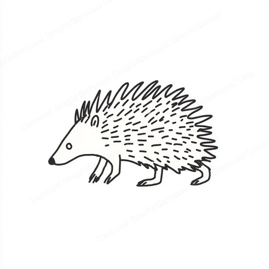 Porcupine Vector Graphic preview