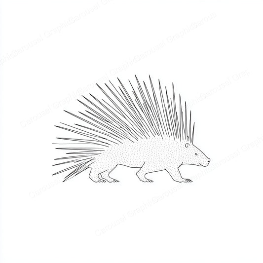 Porcupine Vector Graphic preview