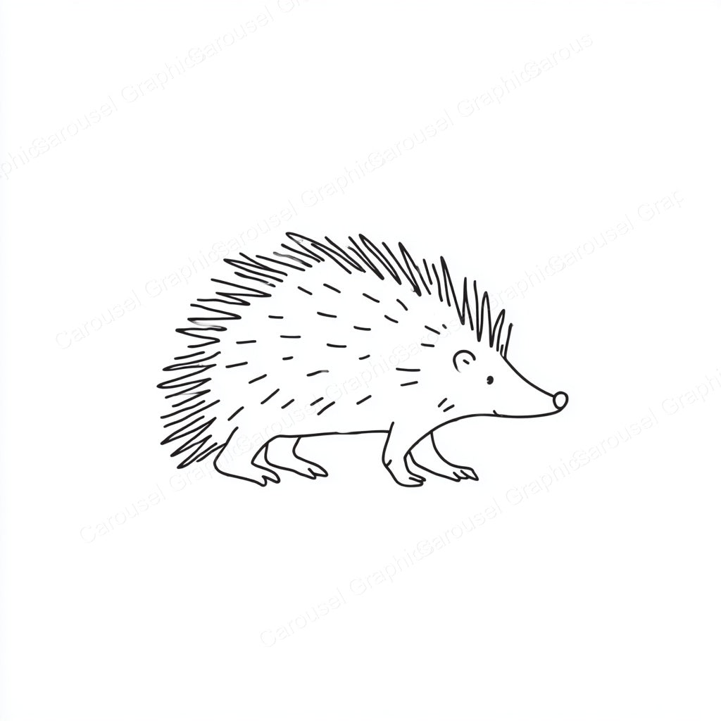 Porcupine Vector Graphic preview