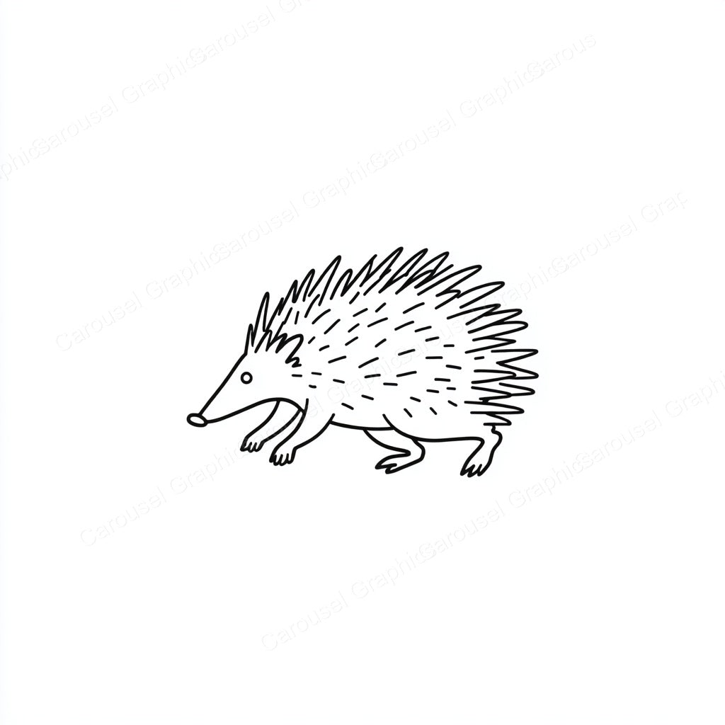 Porcupine Vector Graphic preview