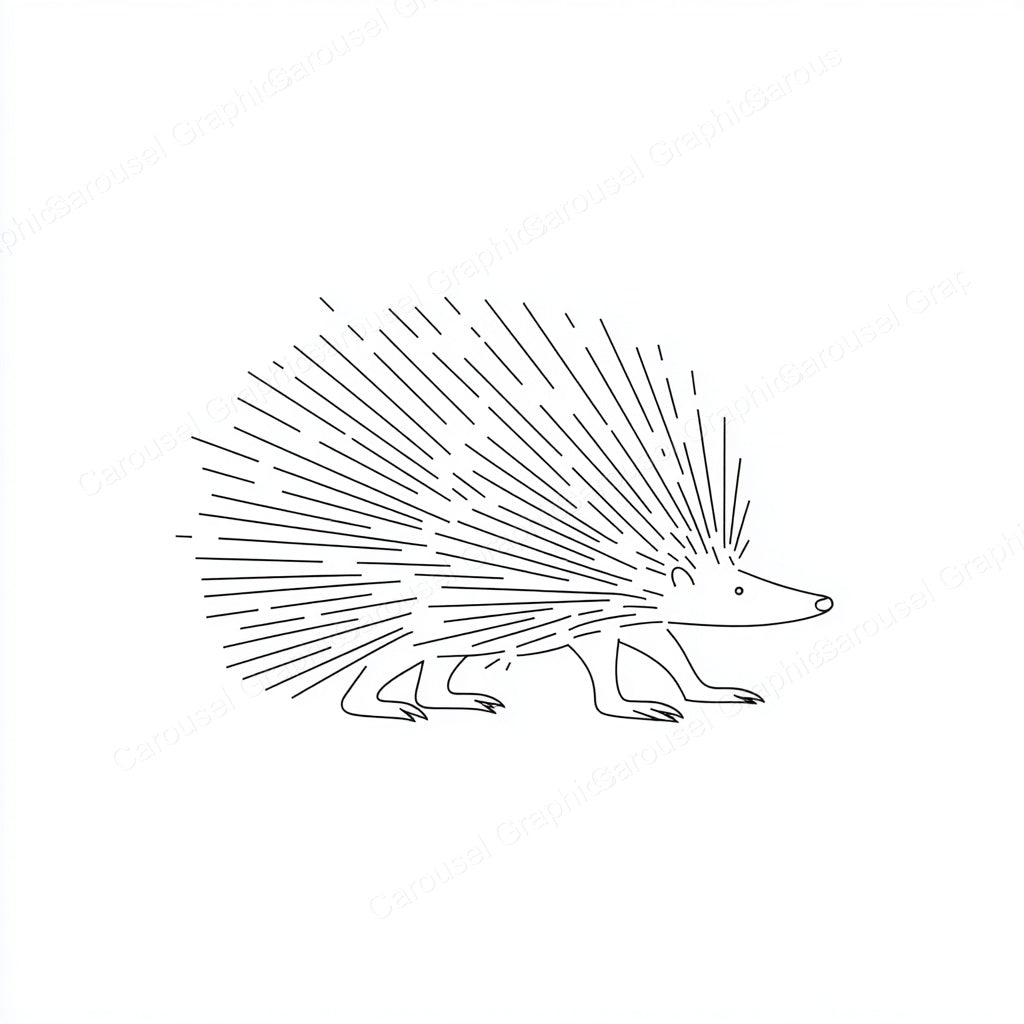 Porcupine Vector Graphic preview