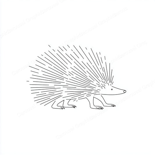 Porcupine Vector Graphic preview