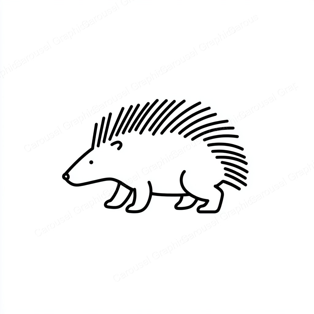 Porcupine Vector Graphic preview