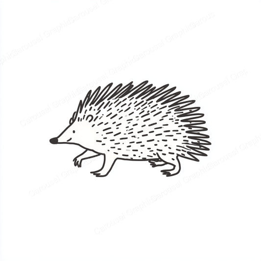 Porcupine Vector Graphic preview