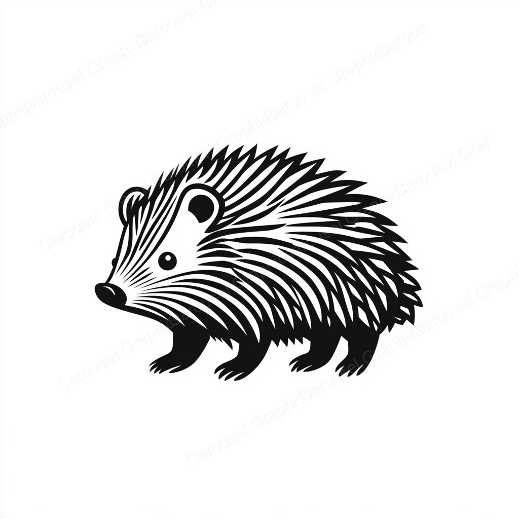 Porcupine Vector Graphic preview