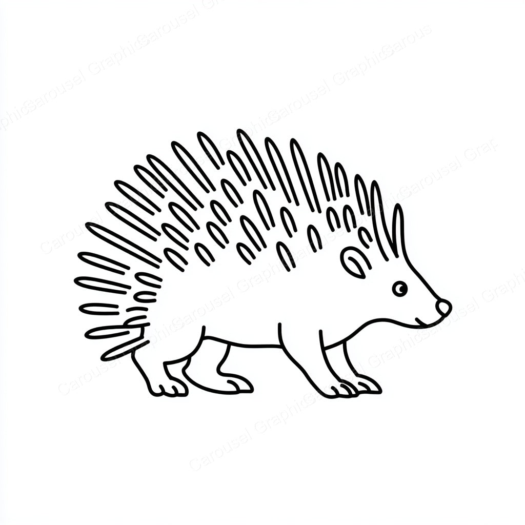 Porcupine Vector Graphic preview