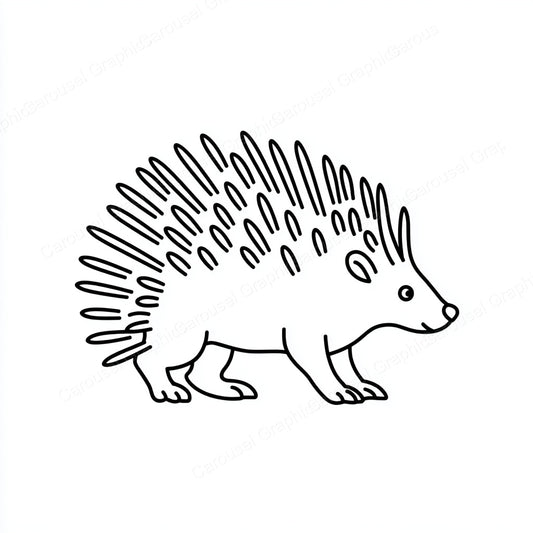 Porcupine Vector Graphic preview