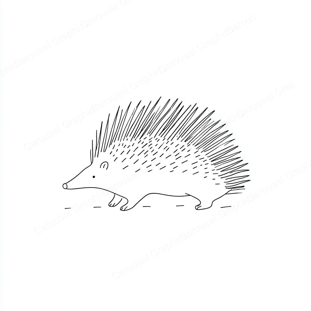 Porcupine Vector Graphic preview