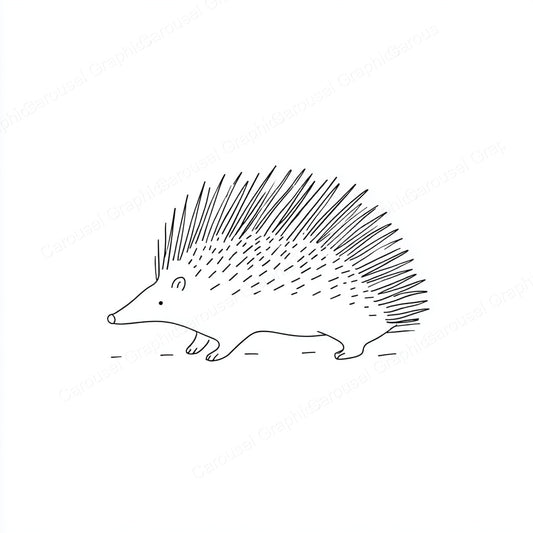 Porcupine Vector Graphic preview
