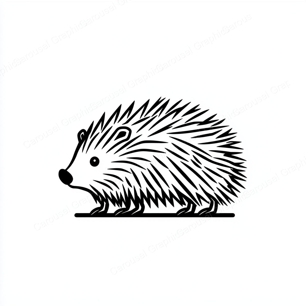 Porcupine Vector Graphic preview