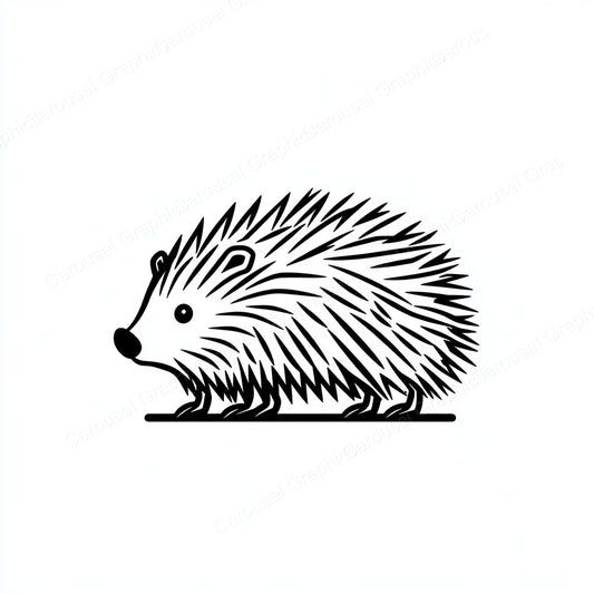 Porcupine Vector Graphic preview