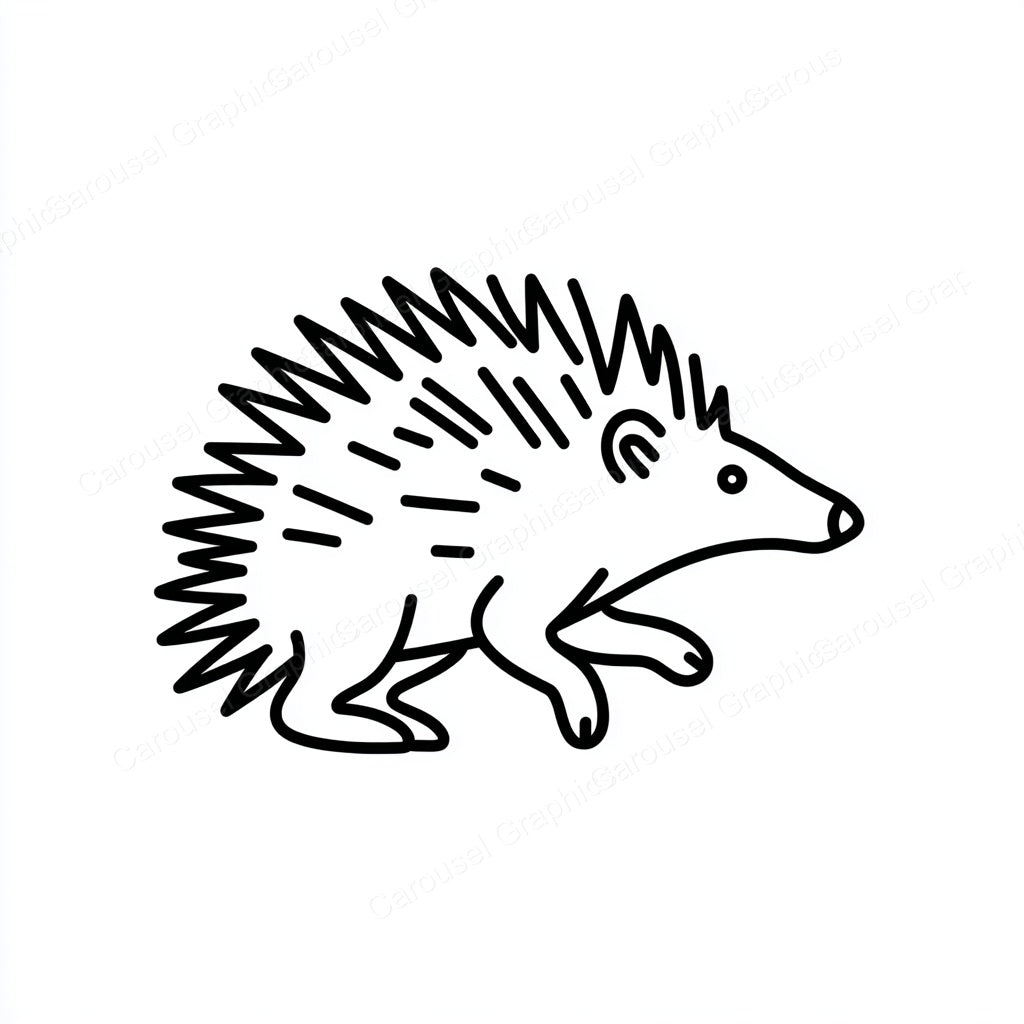 Porcupine Vector Graphic preview