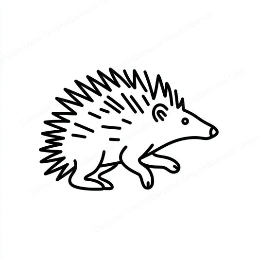 Porcupine Vector Graphic preview