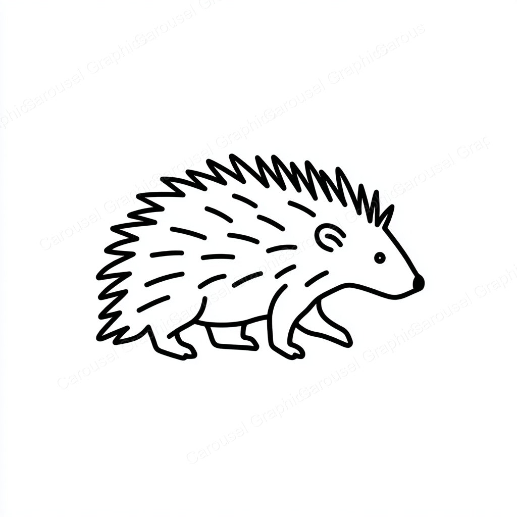 Porcupine Vector Graphic preview