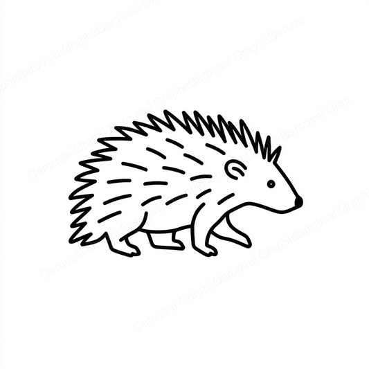 Porcupine Vector Graphic preview