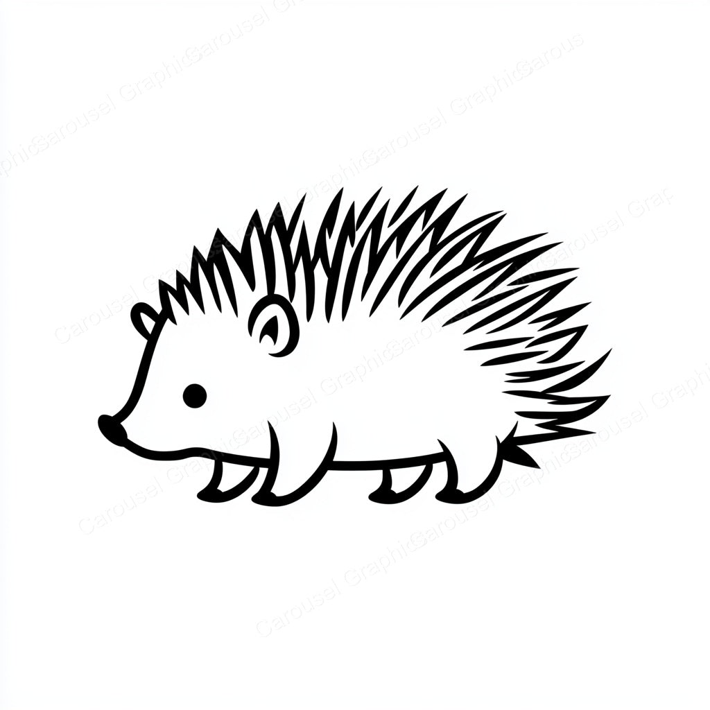 Porcupine Vector Graphic preview