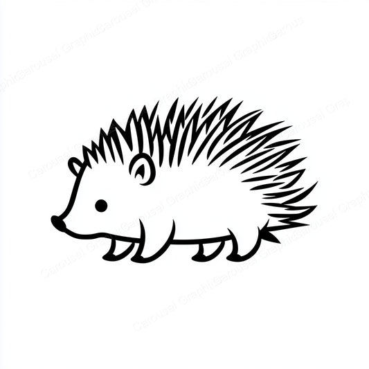 Porcupine Vector Graphic preview