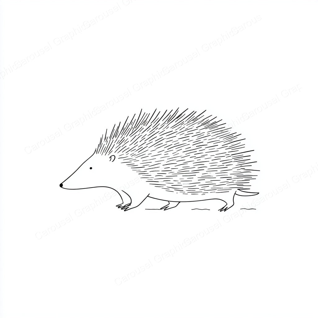 Porcupine Vector Graphic preview