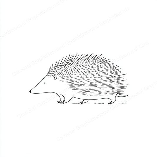 Porcupine Vector Graphic preview