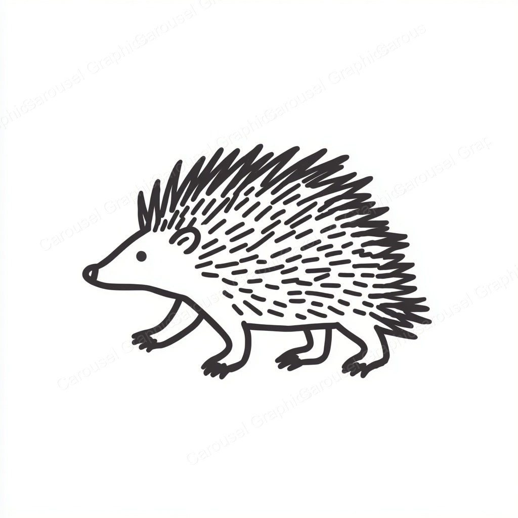 Porcupine Vector Graphic preview