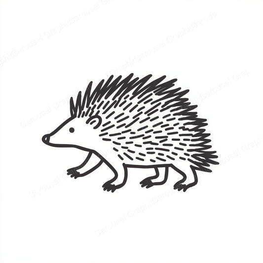 Porcupine Vector Graphic preview