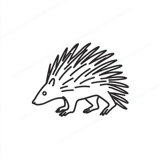 Porcupine Vector Graphic preview