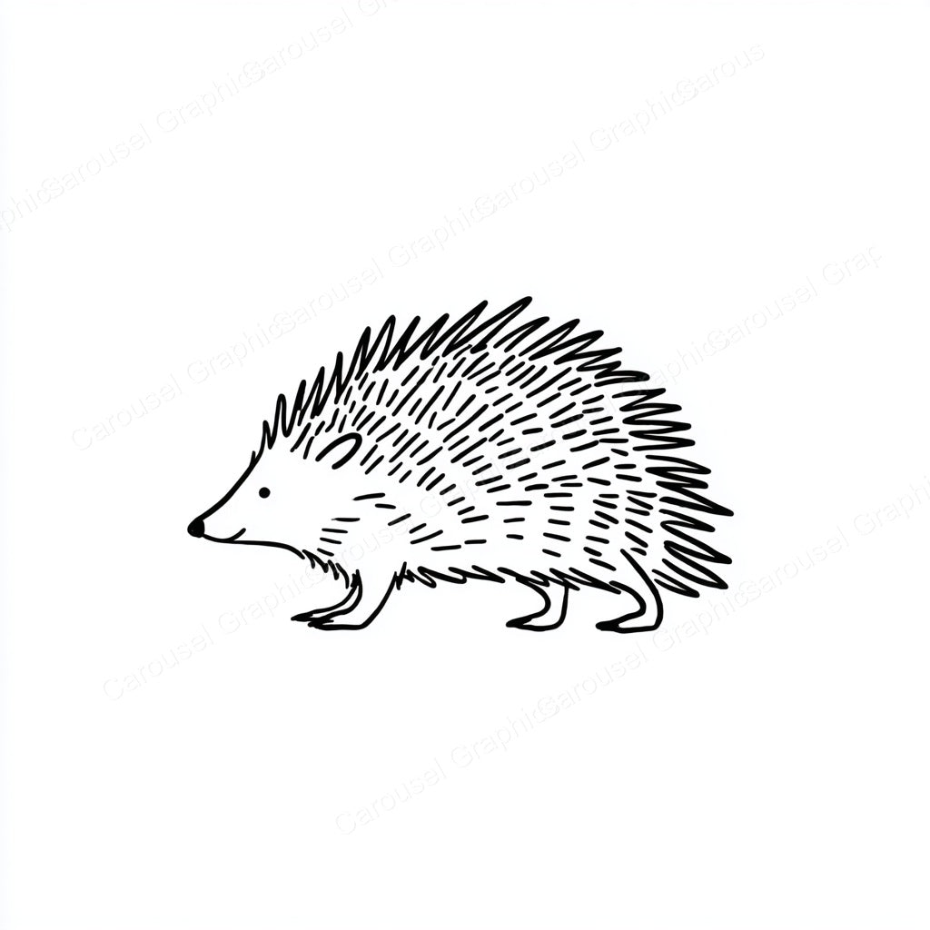 Porcupine Vector Graphic preview