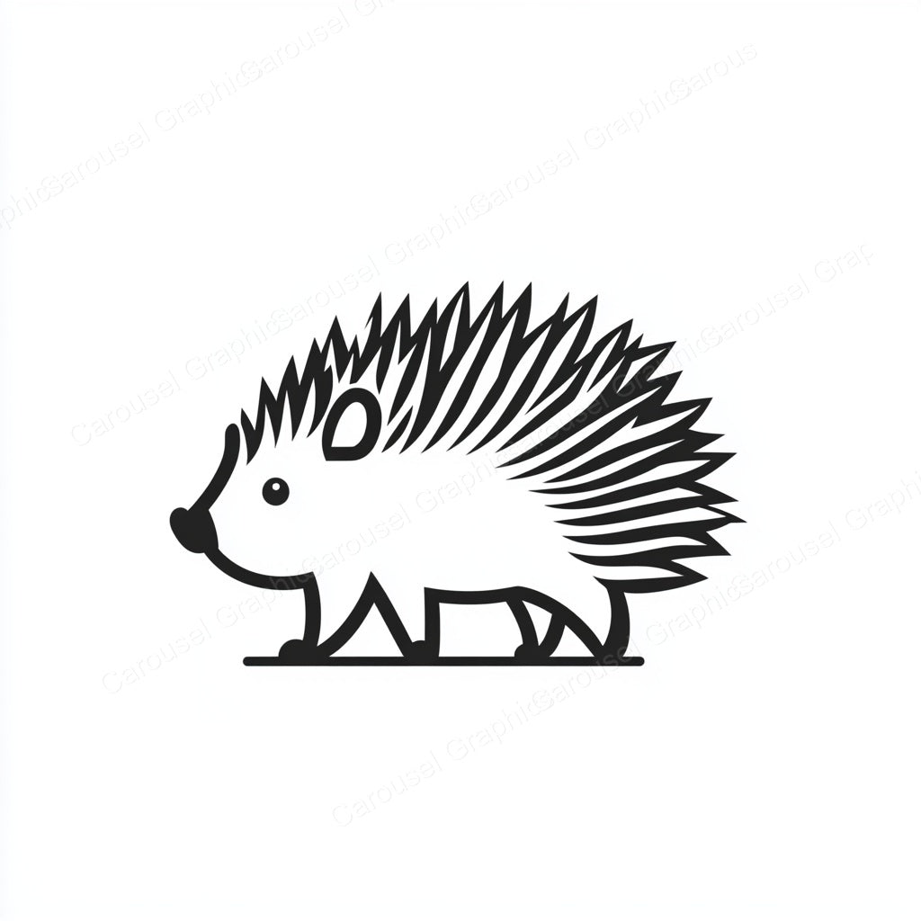 Porcupine Vector Graphic preview