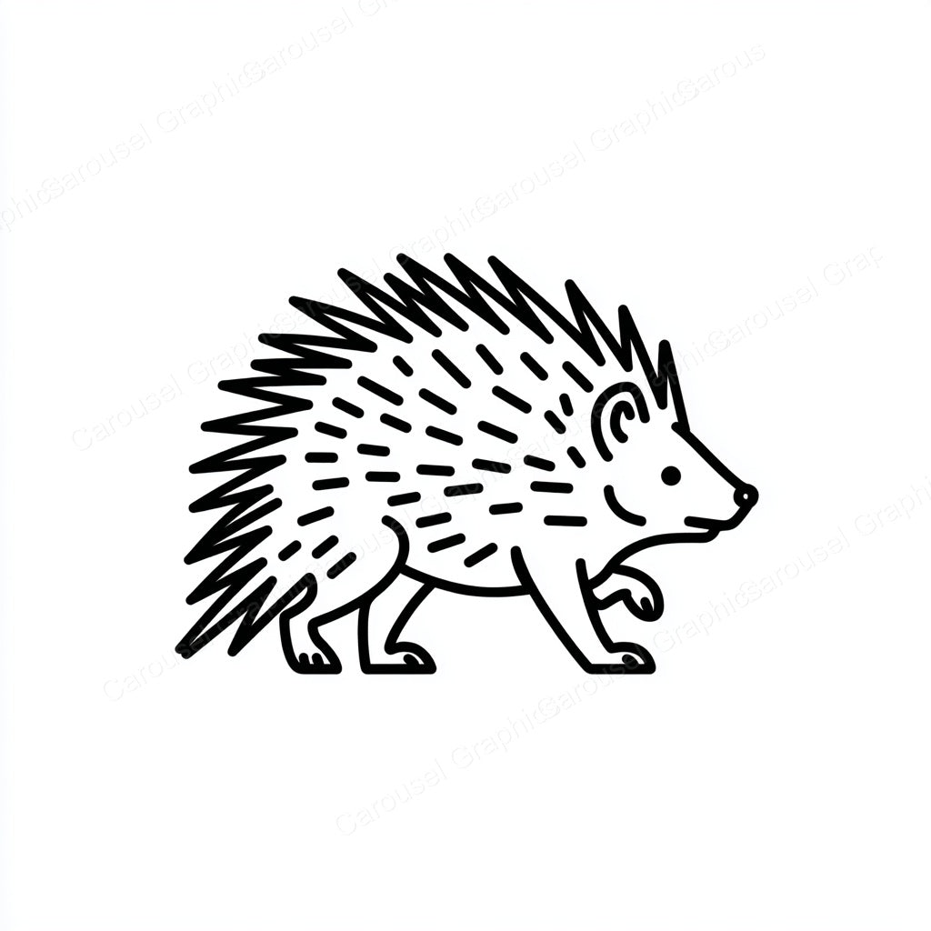 Porcupine Vector Graphic preview