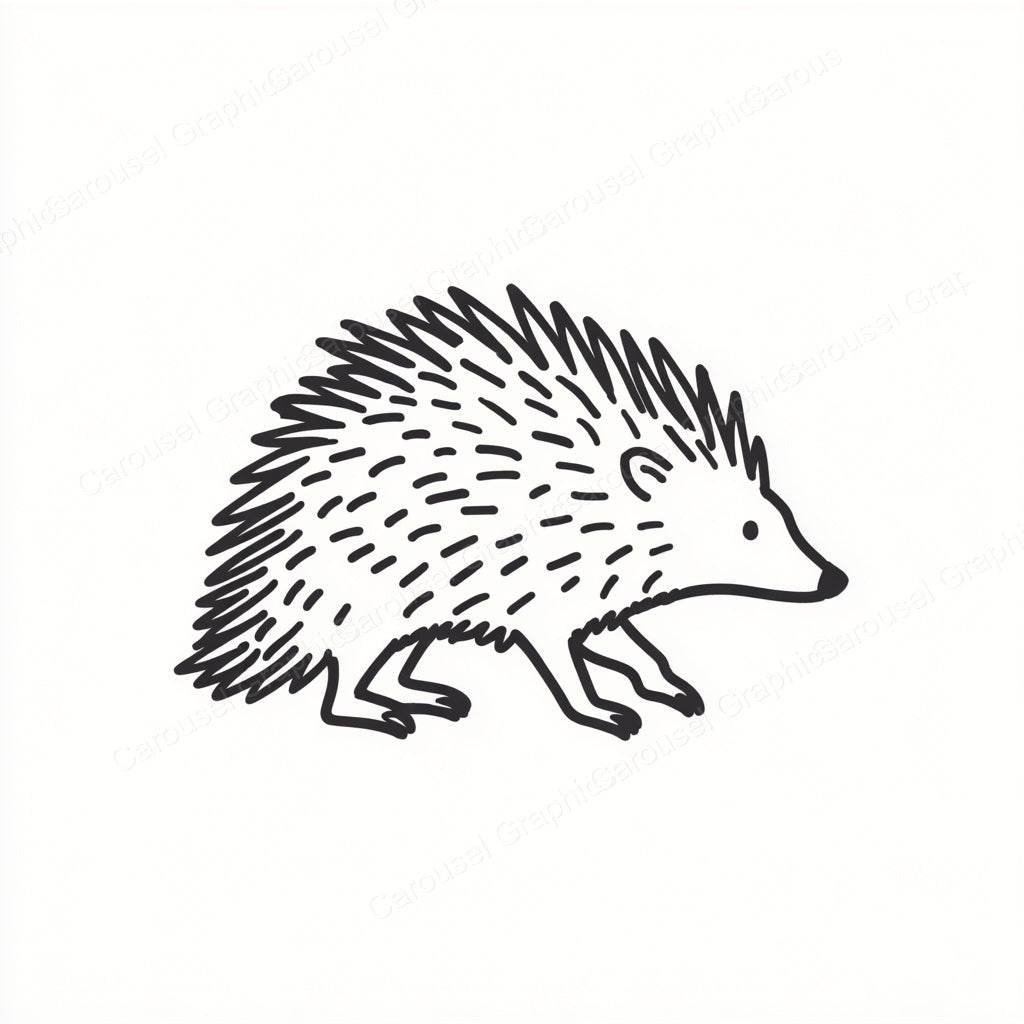 Porcupine Vector Graphic preview