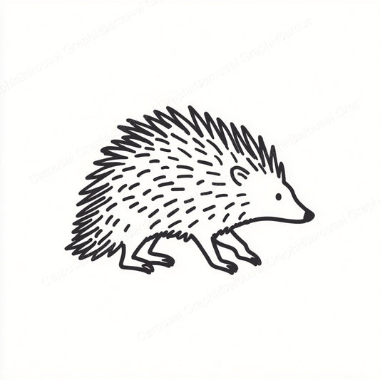 Porcupine Vector Graphic preview