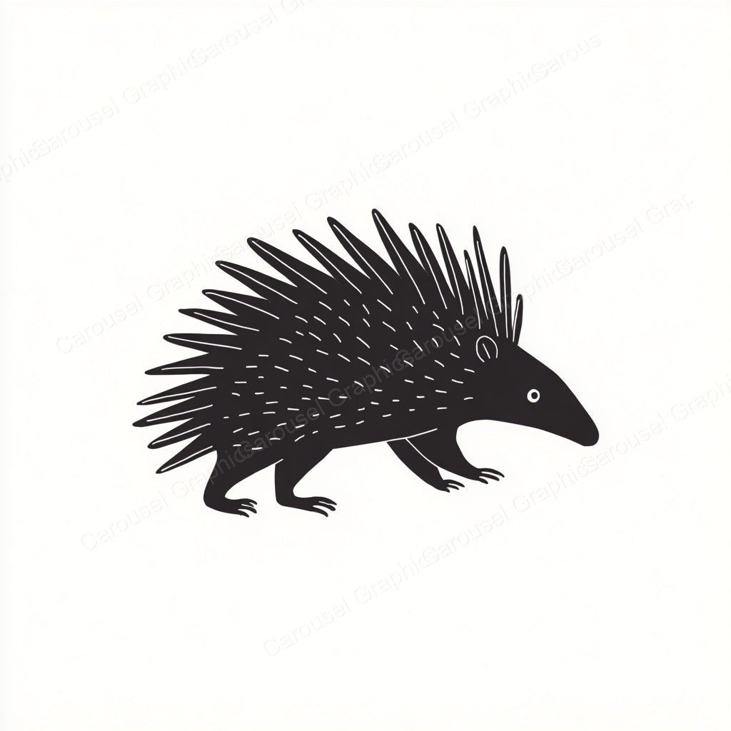 Porcupine Vector Graphic preview