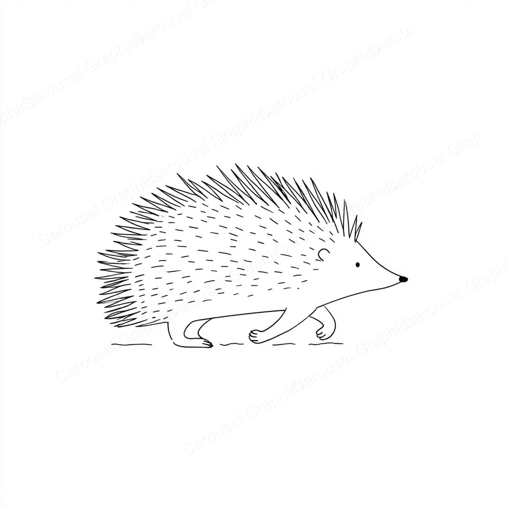 Porcupine Vector Graphic preview