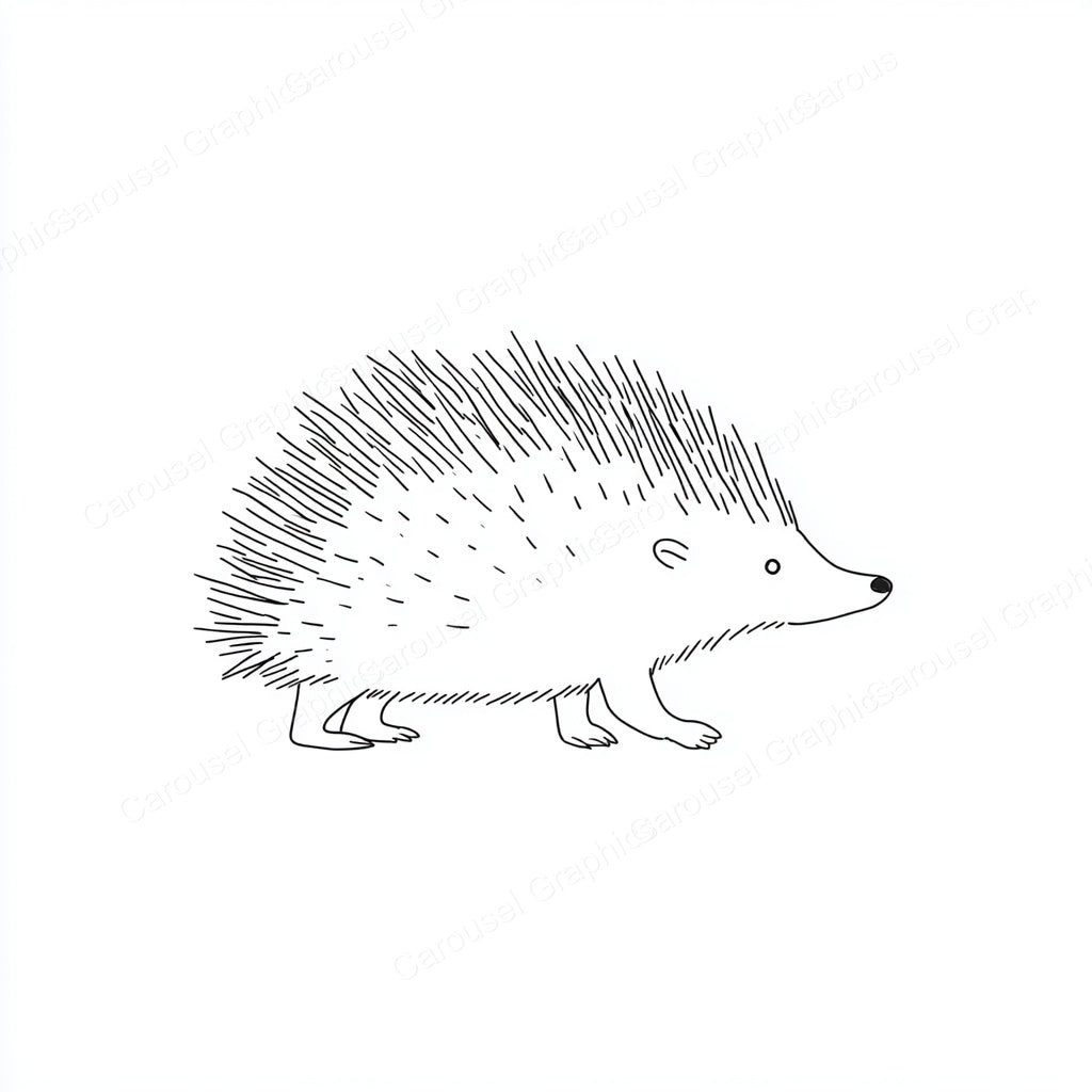 Porcupine Vector Graphic preview