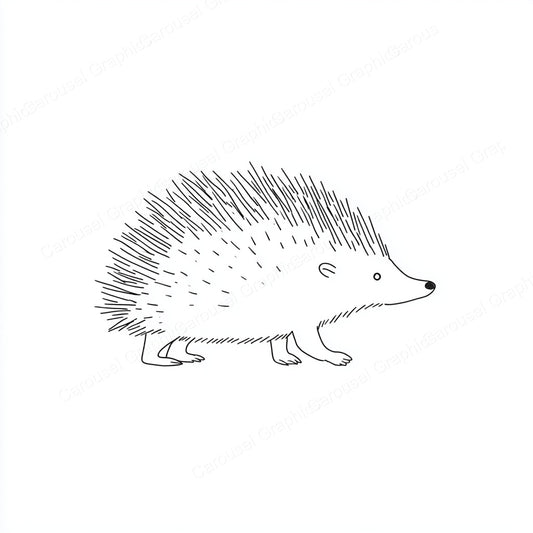 Porcupine Vector Graphic preview