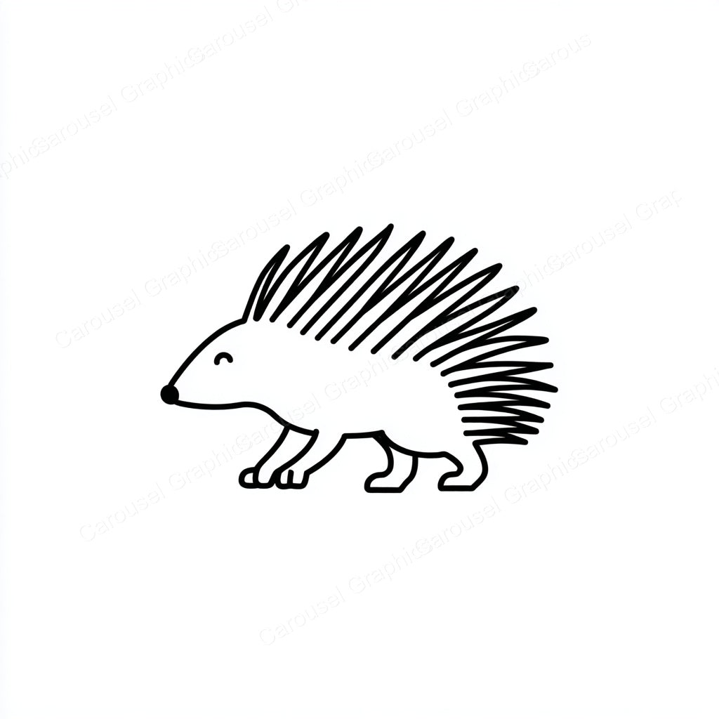 Porcupine Vector Graphic preview