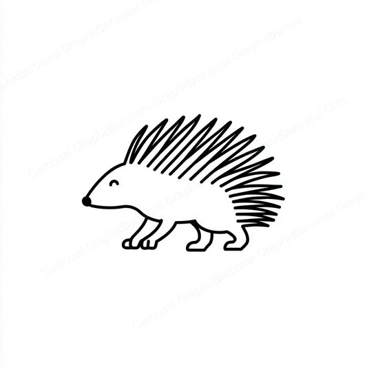 Porcupine Vector Graphic preview