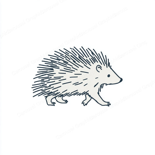 Porcupine Vector Graphic preview