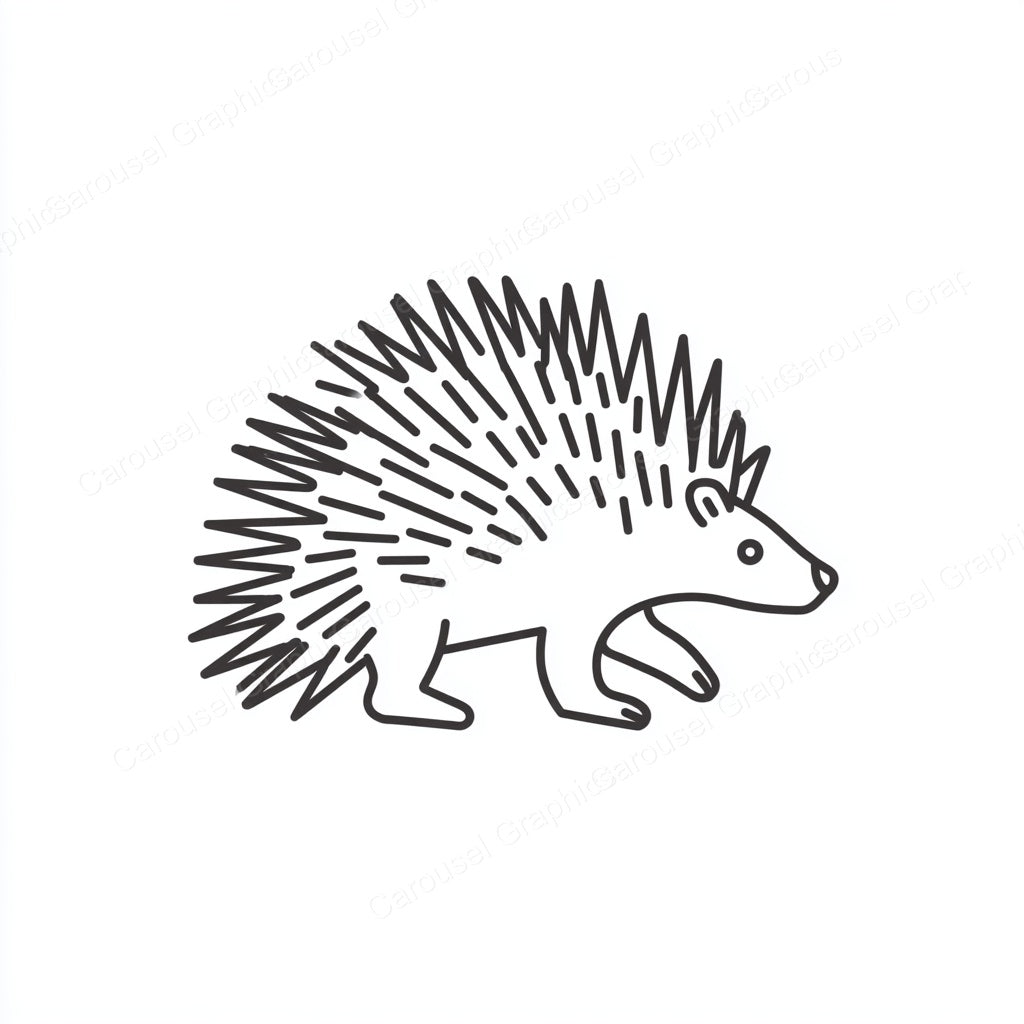 Porcupine Vector Graphic preview