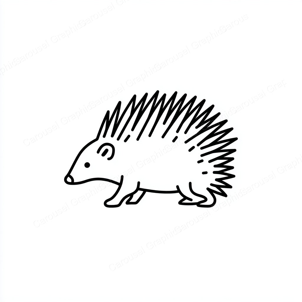 Porcupine Vector Graphic preview