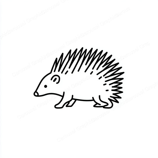 Porcupine Vector Graphic preview