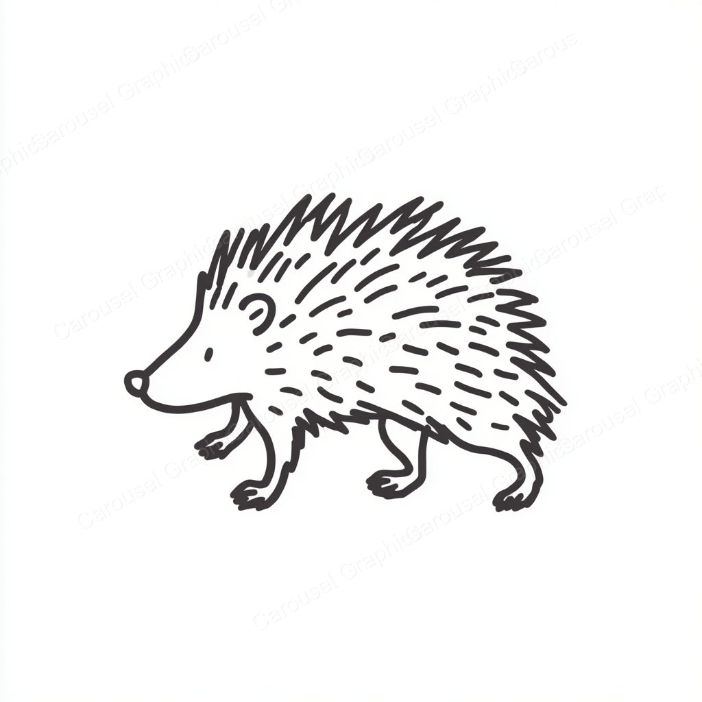 Porcupine Vector Graphic preview