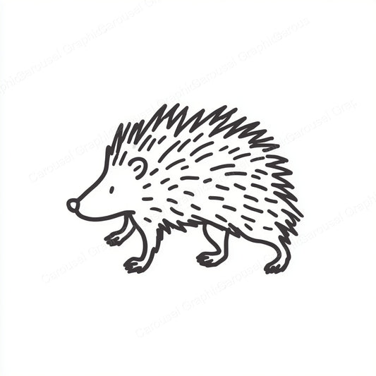 Porcupine Vector Graphic preview