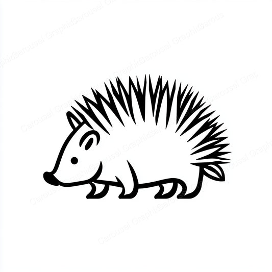 Porcupine Vector Graphic preview